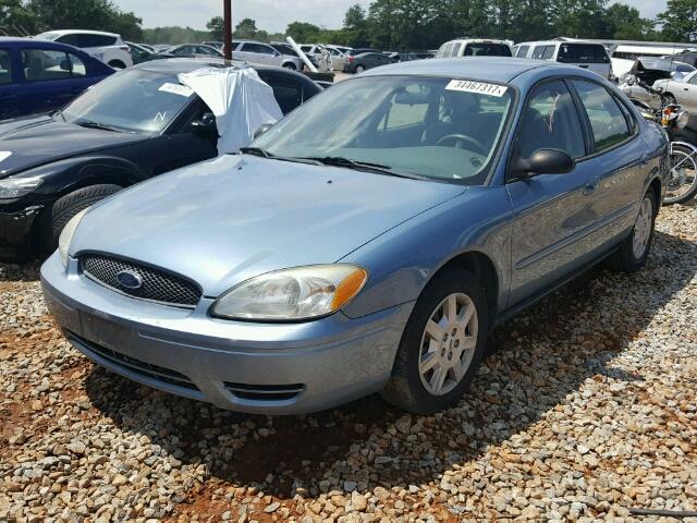 1FAFP53U46A214161 - 2006 FORD TAURUS SE BLUE photo 2