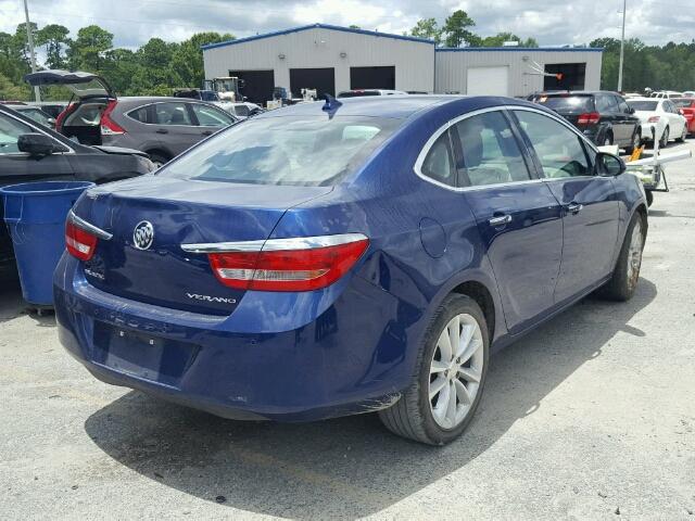 1G4PR5SK0E4174632 - 2014 BUICK VERANO BLUE photo 4