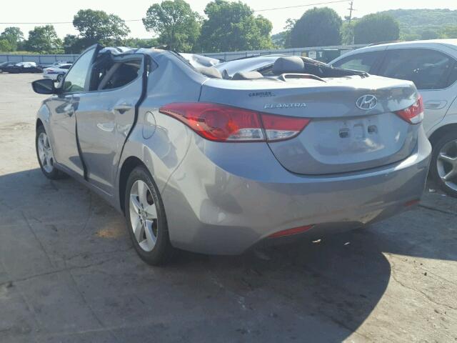 KMHDH4AE6DU529779 - 2013 HYUNDAI ELANTRA GL GRAY photo 3