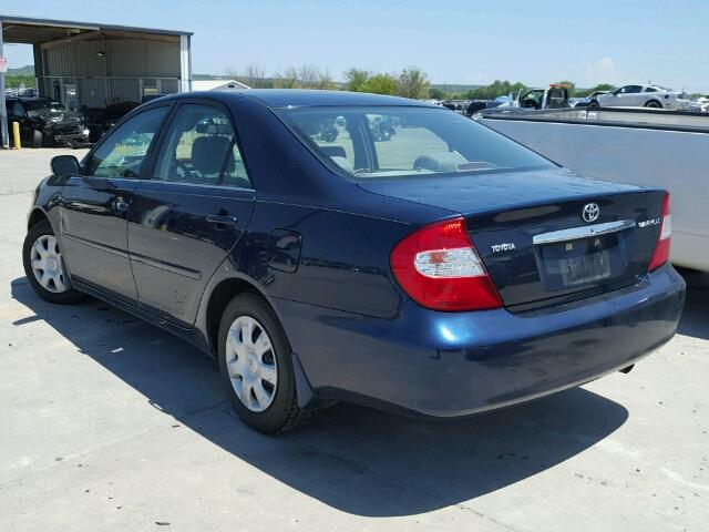 4T1BE32K03U157272 - 2003 TOYOTA CAMRY LE BLUE photo 3