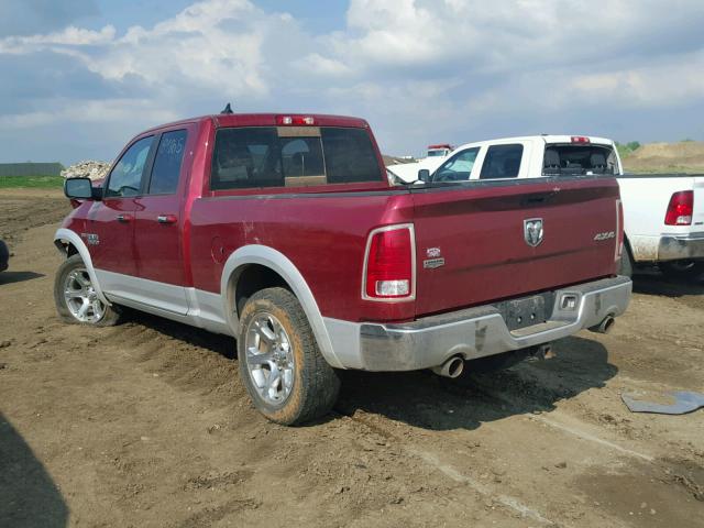 1C6RR7JT6DS706745 - 2013 RAM 1500 LARAM RED photo 3