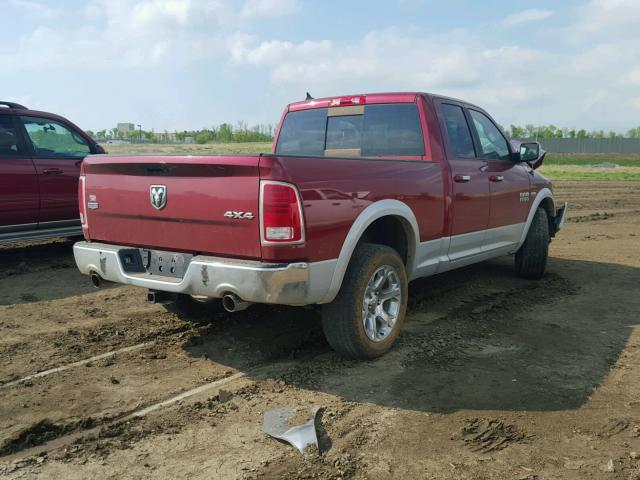 1C6RR7JT6DS706745 - 2013 RAM 1500 LARAM RED photo 4