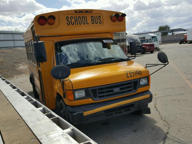 1FDXE45P86HB25301 - 2006 FORD E450 BUS YELLOW photo 1