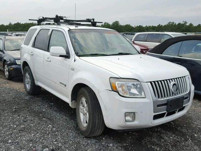 4M2CU39H28KJ02518 - 2008 MERCURY MARINER HE WHITE photo 1