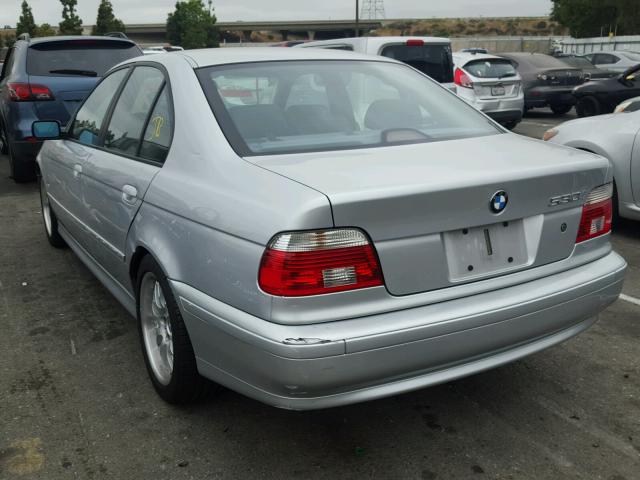 WBADT63491CF03164 - 2001 BMW 530 I AUTO SILVER photo 3