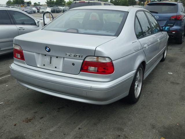 WBADT63491CF03164 - 2001 BMW 530 I AUTO SILVER photo 4