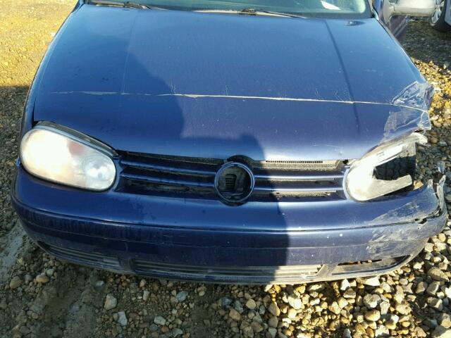 9BWGL61J244007505 - 2004 VOLKSWAGEN GOLF GLS BLUE photo 7