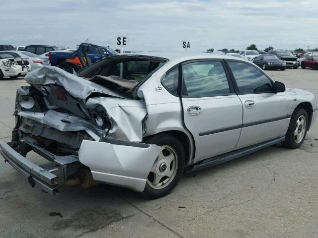 2G1WF55E9Y9176890 - 2000 CHEVROLET IMPALA GRAY photo 4