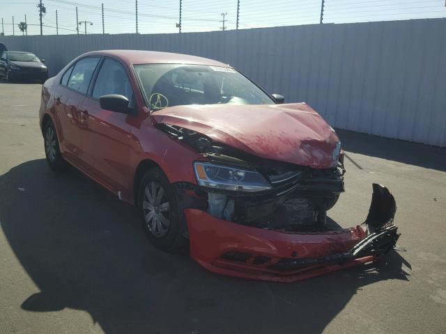 3VW2K7AJ0FM303527 - 2015 VOLKSWAGEN JETTA BASE RED photo 1