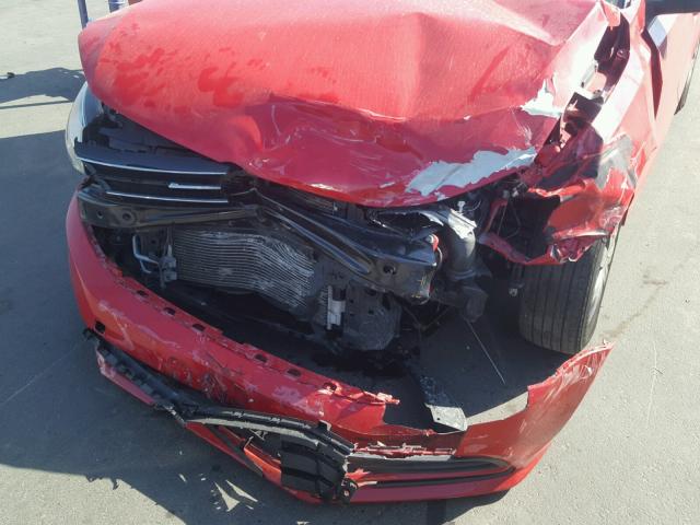 3VW2K7AJ0FM303527 - 2015 VOLKSWAGEN JETTA BASE RED photo 9