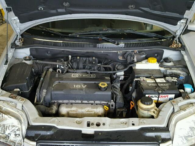 KL1TD66678B100197 - 2008 CHEVROLET AVEO BASE Күміс фото 7