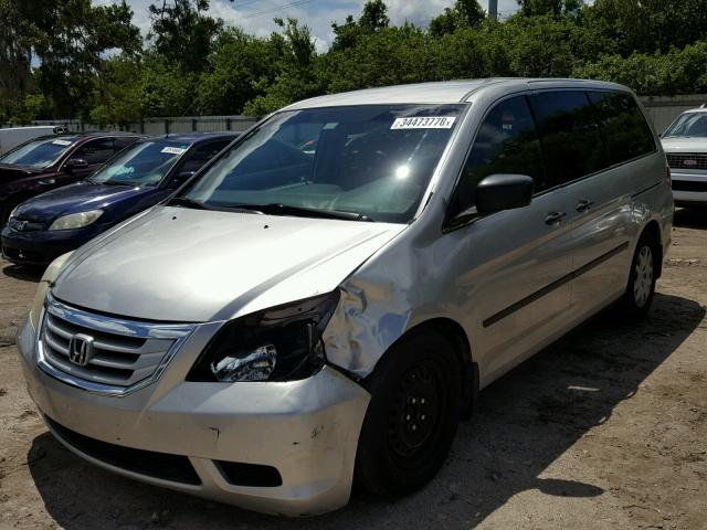 5FNRL38289B052089 - 2009 HONDA ODYSSEY LX SILVER photo 2