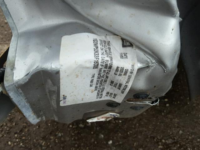 1G2WP52K33F150305 - 2003 PONTIAC GRAND PRIX GRAY photo 10
