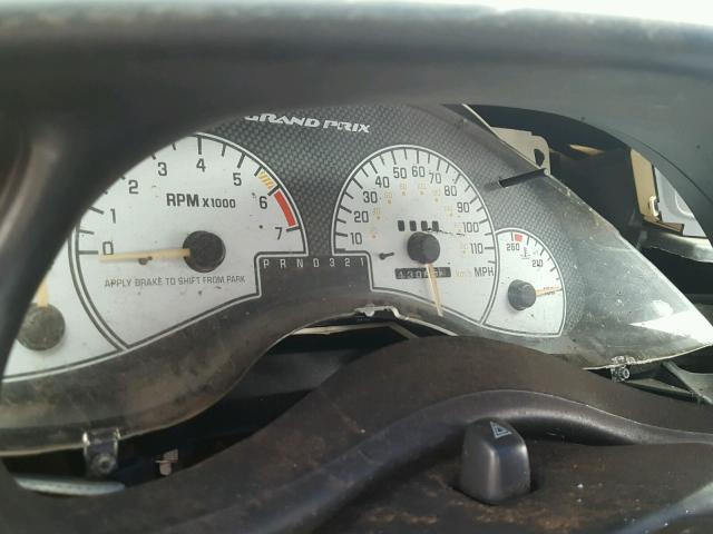 1G2WP52K33F150305 - 2003 PONTIAC GRAND PRIX GRAY photo 8