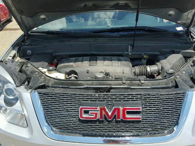 1GKLRLED9AJ259201 - 2010 GMC ACADIA SILVER photo 7