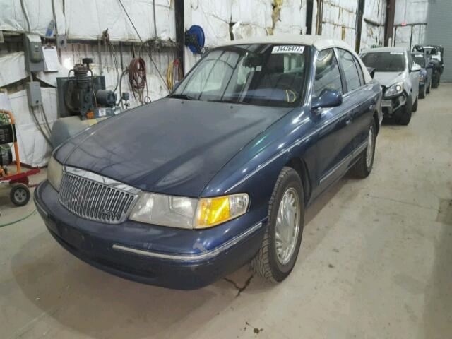 1LNLM97V9TY639857 - 1996 LINCOLN CONTINENTA BLUE photo 2