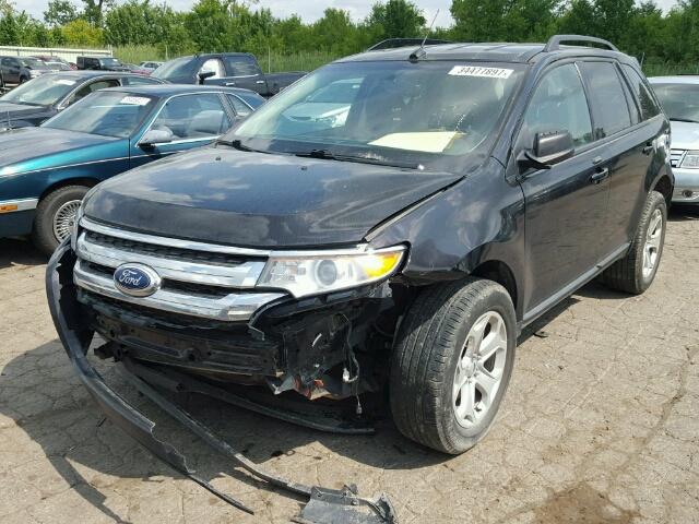 2FMDK4JC1DBA61255 - 2013 FORD EDGE Чорний фото 2