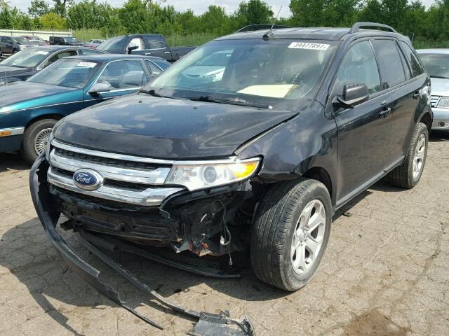 2FMDK4JC1DBA61255 - 2013 FORD EDGE BLACK photo 2