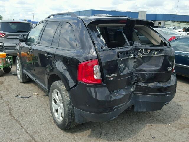 2FMDK4JC1DBA61255 - 2013 FORD EDGE BLACK photo 3