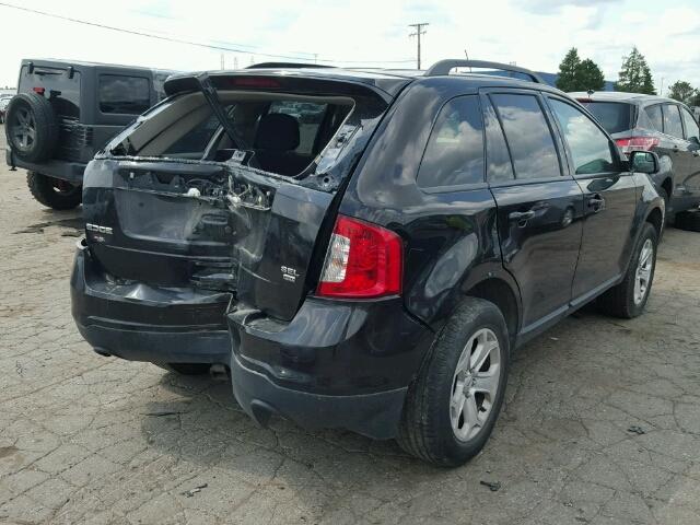 2FMDK4JC1DBA61255 - 2013 FORD EDGE BLACK photo 4