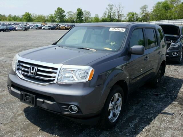 5FNYF4H55EB051222 - 2014 HONDA PILOT EXL CHARCOAL photo 2