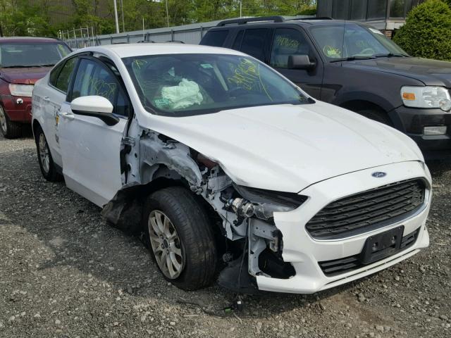 1FA6P0G75F5102579 - 2015 FORD FUSION S WHITE photo 1