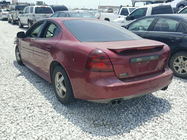 2G2WP522641140750 - 2004 PONTIAC GRAND PRIX RED photo 3