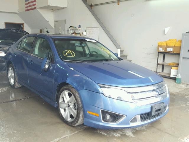 3FAHP0DC2AR257932 - 2010 FORD FUSION SPO BLUE photo 1