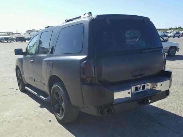 5N1AA08AX4N721204 - 2004 NISSAN ARMADA SE BLACK photo 3