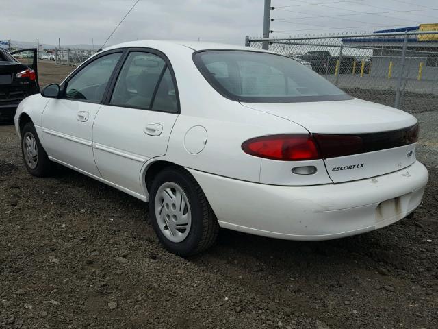 1FALP13P5VW229078 - 1997 FORD ESCORT LX WHITE photo 3