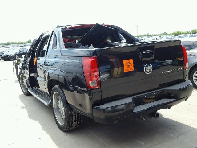 3GYEK62N65G272397 - 2005 CADILLAC ESCALADE E BLACK photo 3