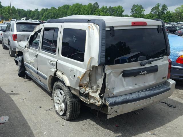 1J8HG48P87C633807 - 2007 JEEP COMMANDER SILVER photo 3