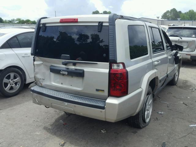1J8HG48P87C633807 - 2007 JEEP COMMANDER SILVER photo 4