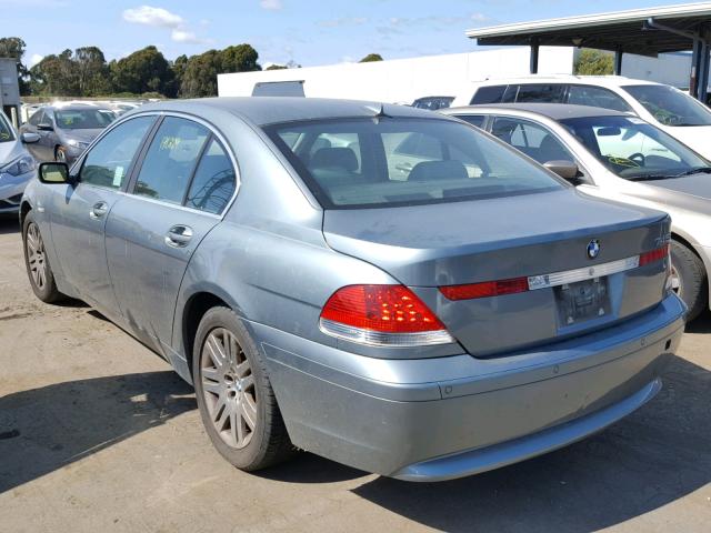 WBAGL63422DP52962 - 2002 BMW 745 I GREEN photo 3