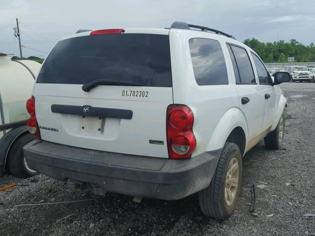 1D8HD38P47F584695 - 2007 DODGE DURANGO SX WHITE photo 4