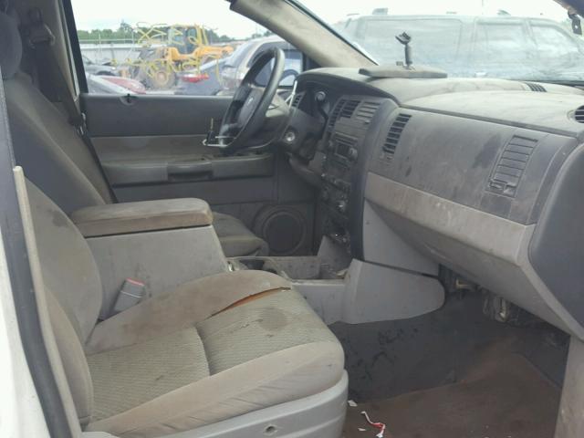 1D8HD38P47F584695 - 2007 DODGE DURANGO SX WHITE photo 5