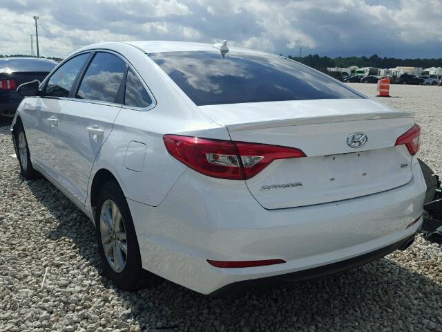 5NPE24AA5FH144198 - 2015 HYUNDAI SONATA ECO WHITE photo 3