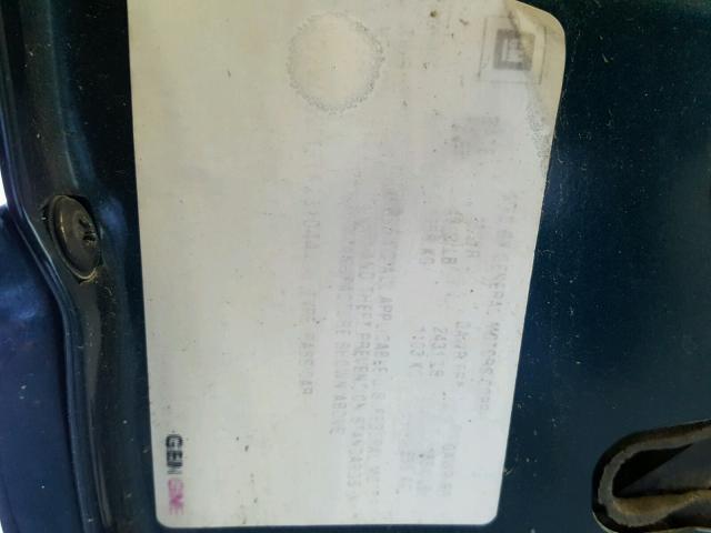 1G2WJ52M8TF231044 - 1996 PONTIAC GRAND PRIX GREEN photo 10