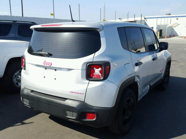 ZACCJAAT9FPB91932 - 2015 JEEP RENEGADE S ნაცრისფერი ფოტო 4