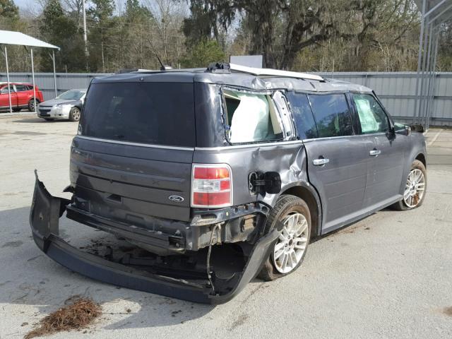 2FMGK5C87GBA07166 - 2016 FORD FLEX SEL GRAY photo 4