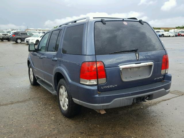 5LMEU78H03ZJ11198 - 2003 LINCOLN AVIATOR BLUE photo 3