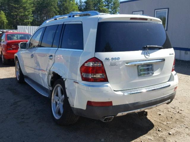 4JGBF86E29A527257 - 2009 MERCEDES-BENZ GL 550 4MA WHITE photo 3