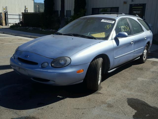 1FALP57U5VA300039 - 1997 FORD TAURUS GL BLUE photo 2