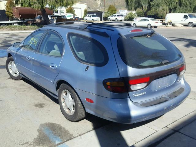 1FALP57U5VA300039 - 1997 FORD TAURUS GL BLUE photo 3