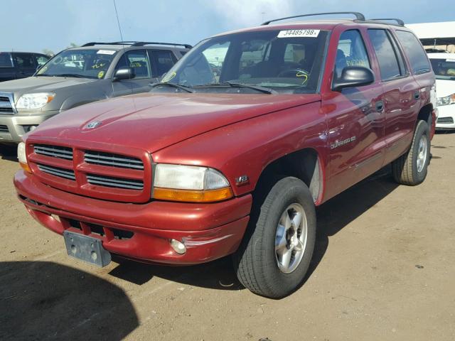 1B4HS28Z2YF162830 - 2000 DODGE DURANGO RED photo 2