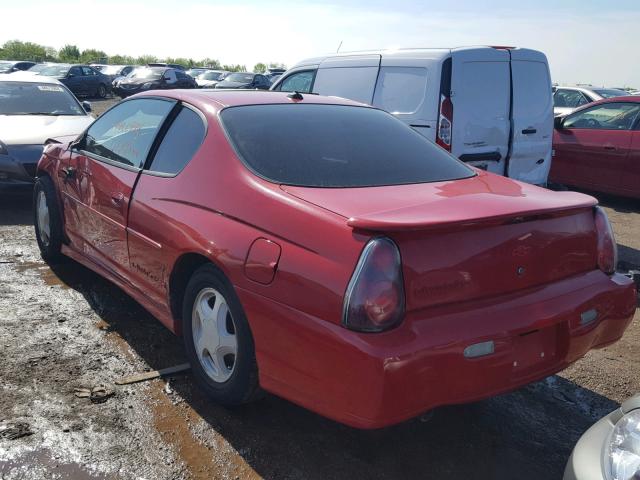 2G1WX12K339410191 - 2003 CHEVROLET MONTE CARL RED photo 3