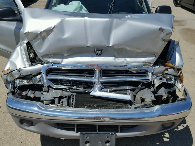 1B7GL22X71S124977 - 2001 DODGE DAKOTA SILVER photo 7