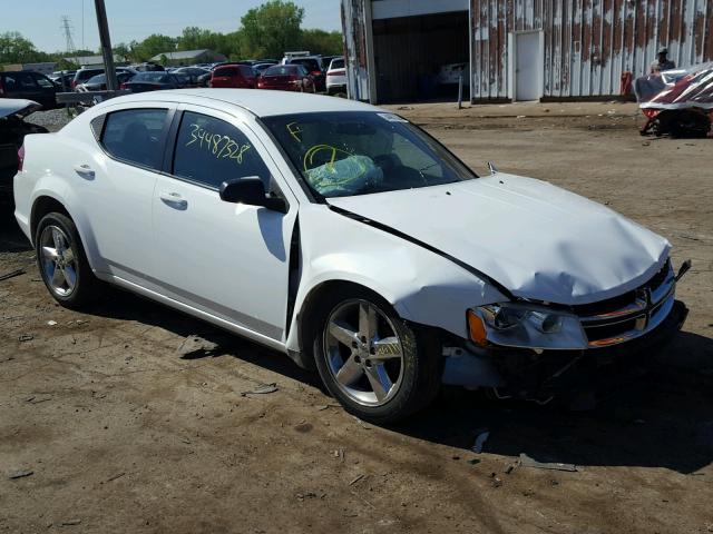 1B3BD4FB4BN562942 - 2011 DODGE AVENGER EX WHITE photo 1