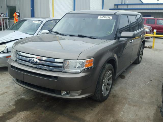 2FMGK5CC1CBD05498 - 2012 FORD FLEX SEL CHARCOAL photo 2