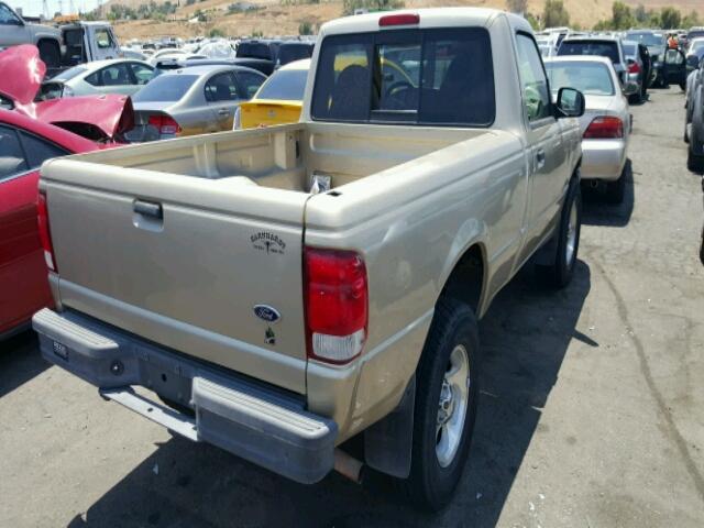 1FTYR10V7YPB30628 - 2000 FORD RANGER TAN photo 4